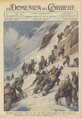Jednotky Alpini, autor Achille Beltrame