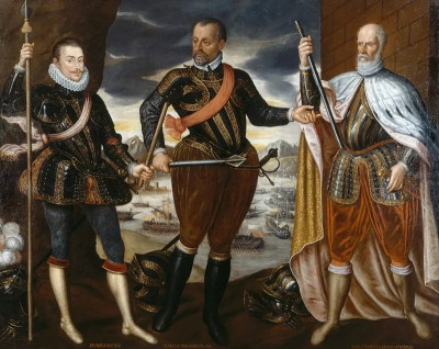 Juan de Austria, Marcantonio II. Colonna a Sebastiano Venier..jpg