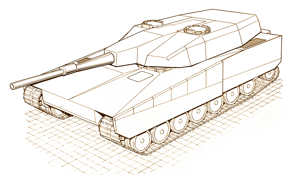Leopard 2a7 чертеж