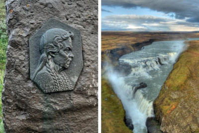 Sigridur-Tomasdottir-Memorial-and-Gullfoss-Waterfalls-WWP.jpg