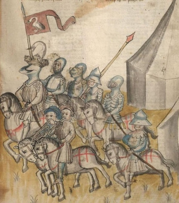 šlechtic a jeho jízda 1441 - trojská válka.jpg