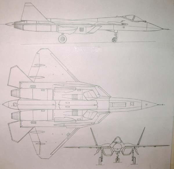 Су 57 чертеж